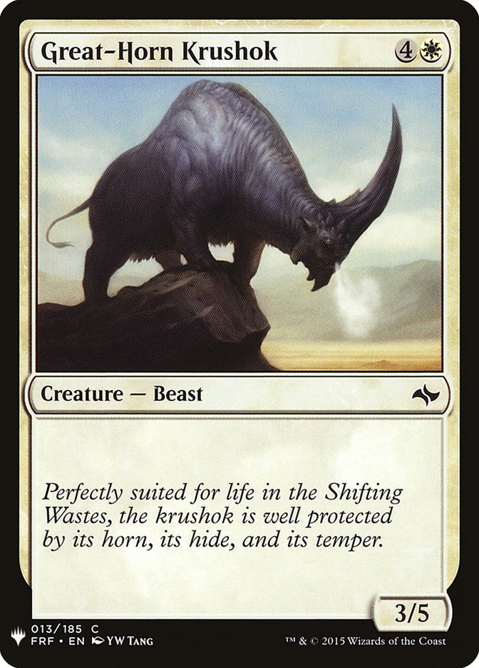 Great-Horn Krushok [Mystery Booster] | Gamer Loot