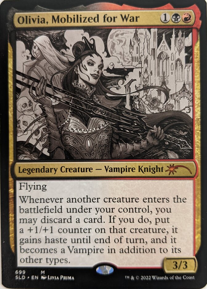 Olivia, Mobilized for War (Sketch) [Secret Lair Drop Promos] | Gamer Loot
