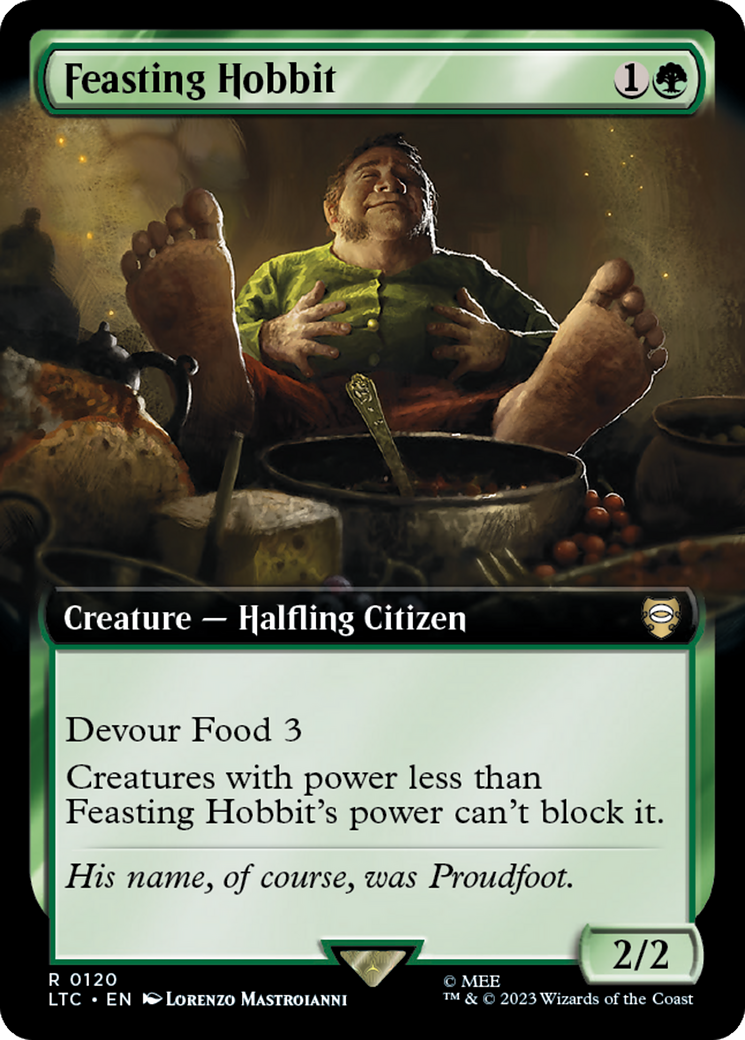 Feasting Hobbit (Extended Art) [The Lord of the Rings: Tales of Middle-Earth Commander] | Gamer Loot