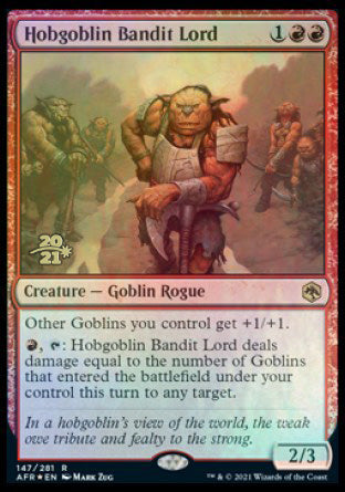 Hobgoblin Bandit Lord [Dungeons & Dragons: Adventures in the Forgotten Realms Prerelease Promos] | Gamer Loot