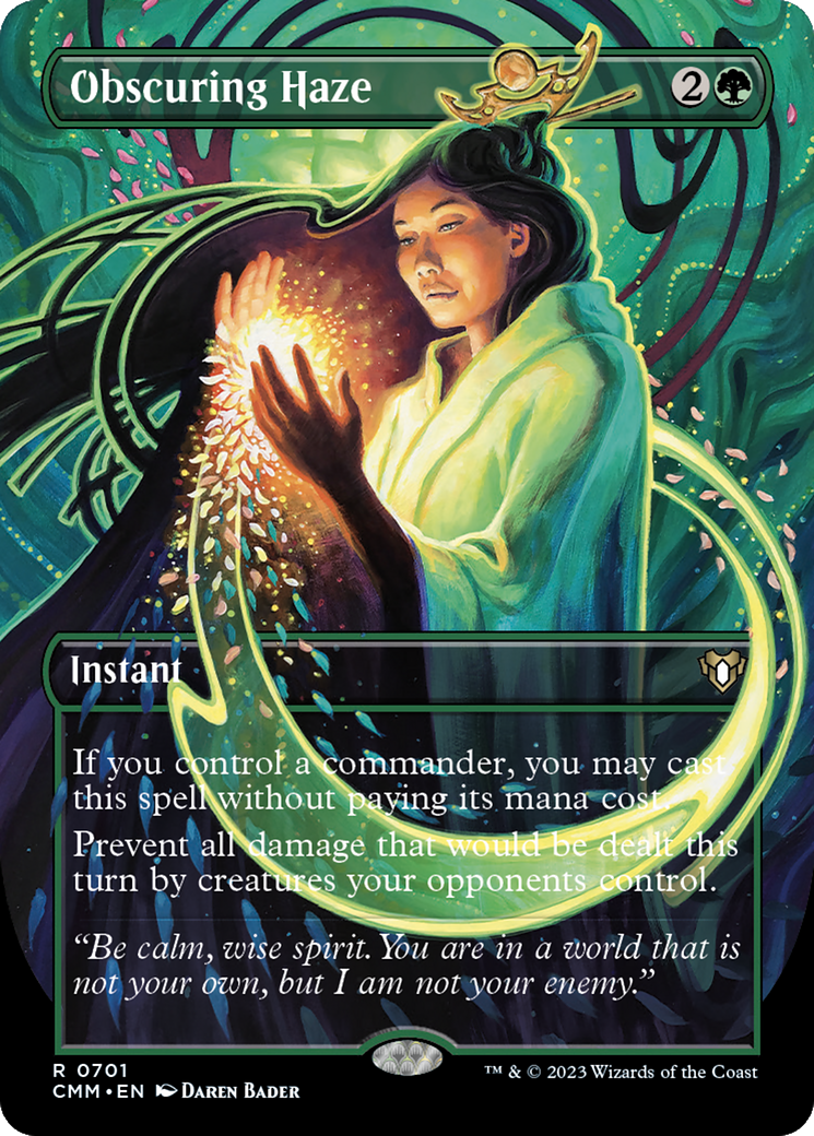 Obscuring Haze (Borderless Alternate Art) [Commander Masters] | Gamer Loot