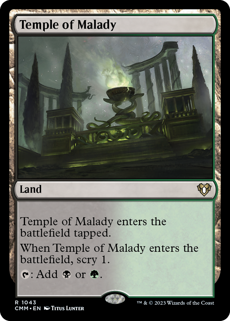 Temple of Malady [Commander Masters] | Gamer Loot