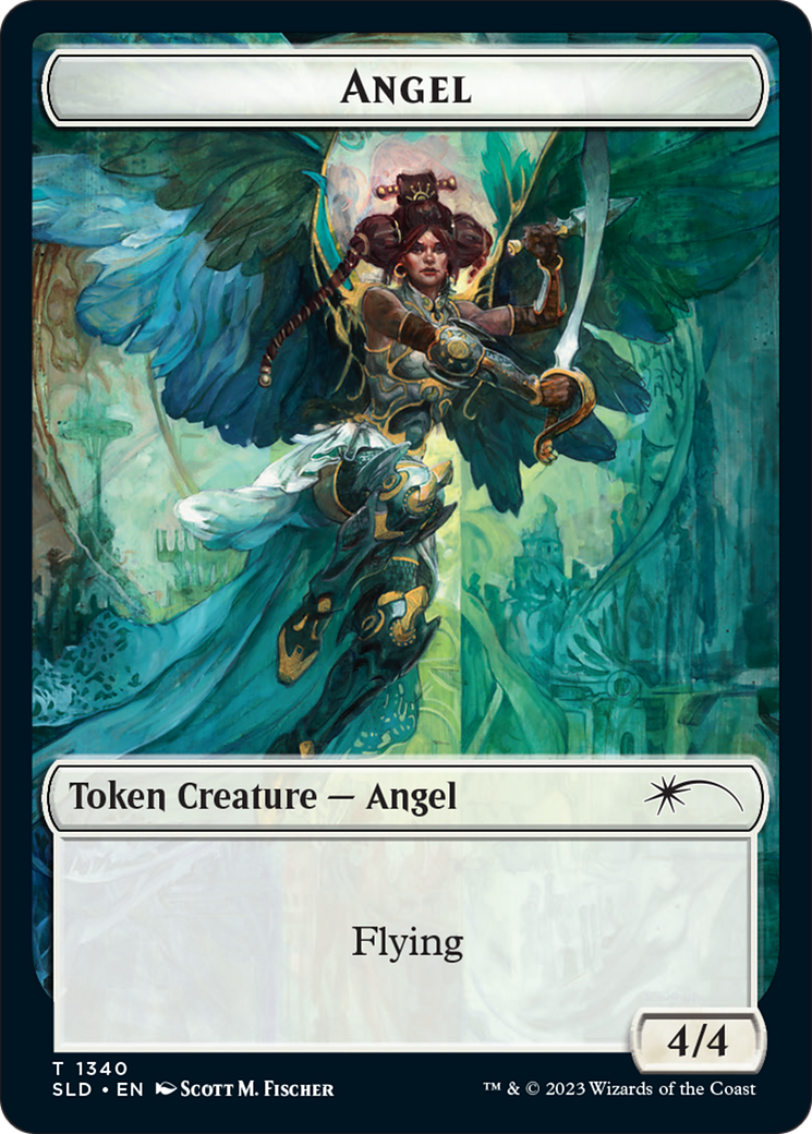Angel (SLD) // Soldier (GRN) Double-Sided Token [Secret Lair: Angels Tokens] | Gamer Loot