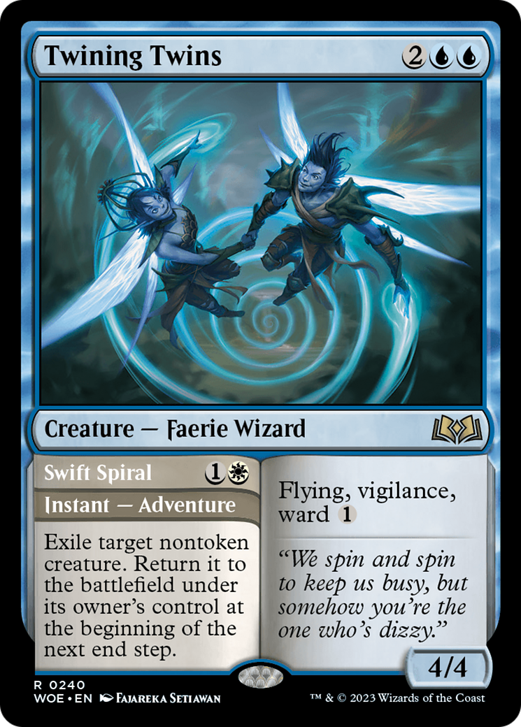 Twining Twins // Swift Spiral [Wilds of Eldraine] | Gamer Loot