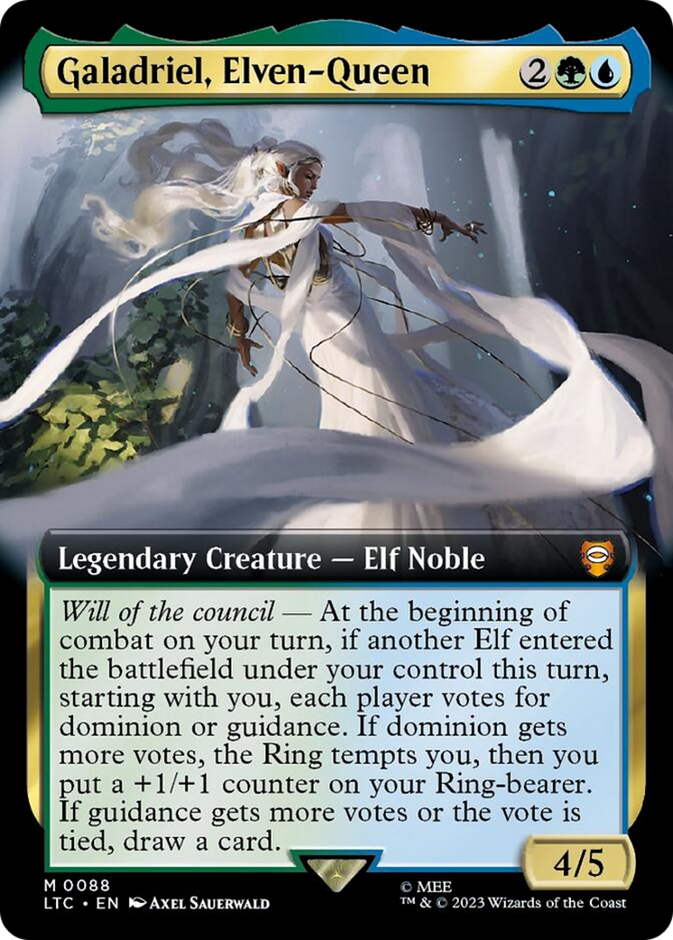 Galadriel, Elven-Queen (Extended Art) [The Lord of the Rings: Tales of Middle-Earth Commander] | Gamer Loot