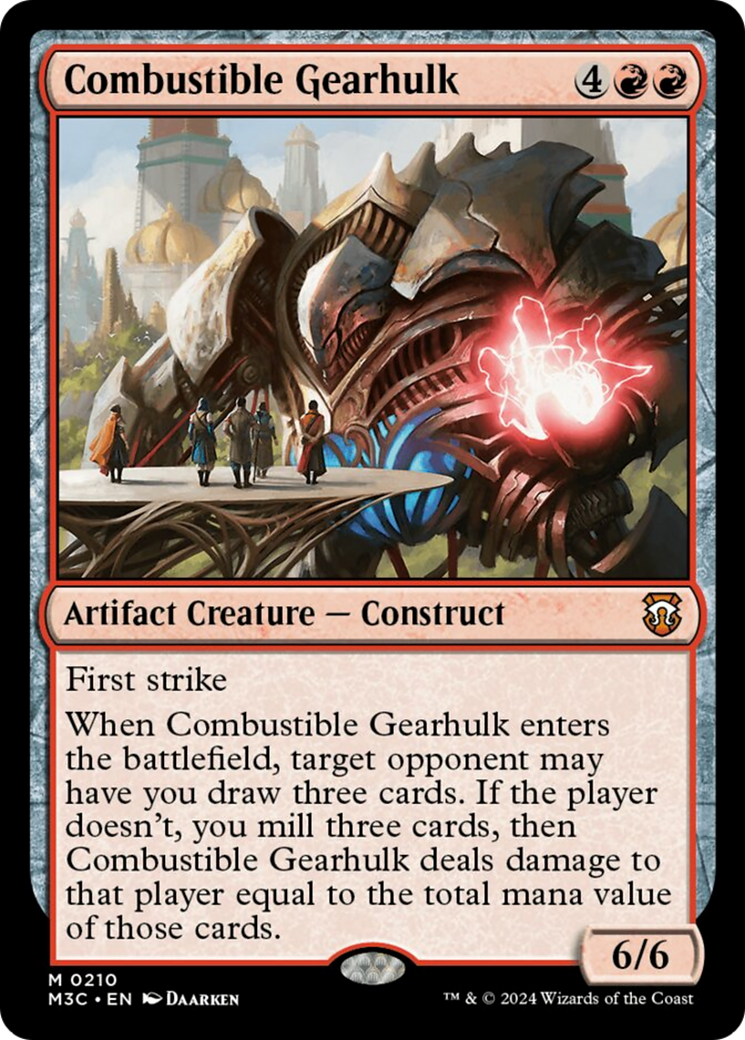 Combustible Gearhulk [Modern Horizons 3 Commander] | Gamer Loot