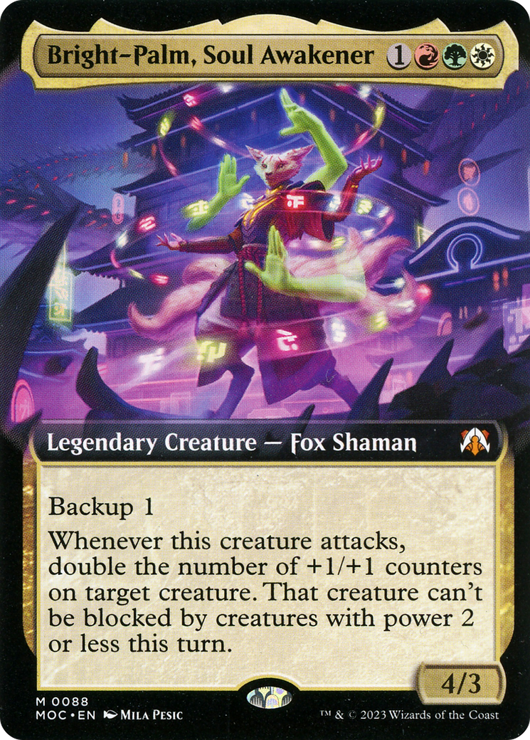 Bright-Palm, Soul Awakener (Extended Art) [March of the Machine Commander] | Gamer Loot