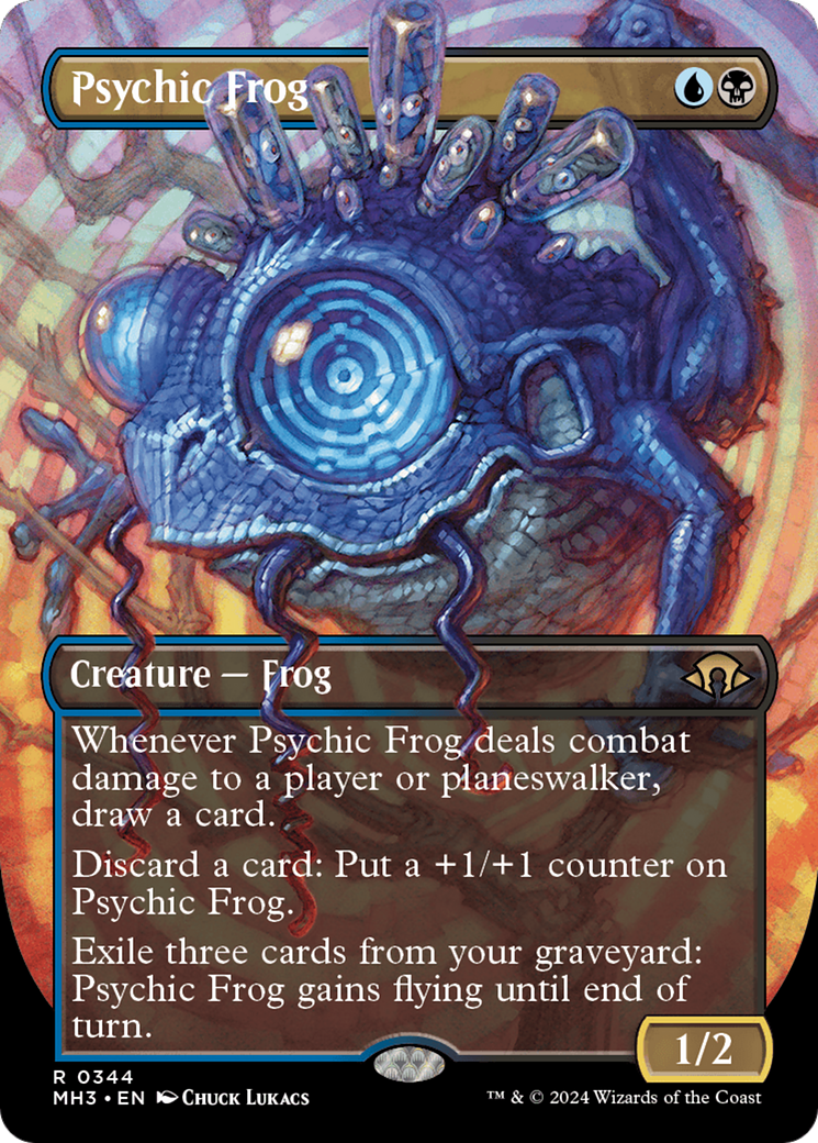 Psychic Frog (Borderless) [Modern Horizons 3] | Gamer Loot