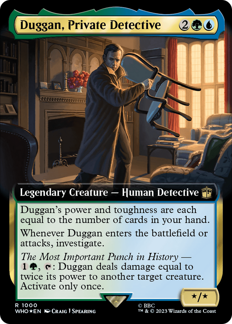 Duggan, Private Detective (Extended Art) (Surge Foil) [Doctor Who] | Gamer Loot