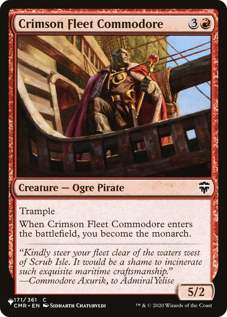 Crimson Fleet Commodore [The List Reprints] | Gamer Loot