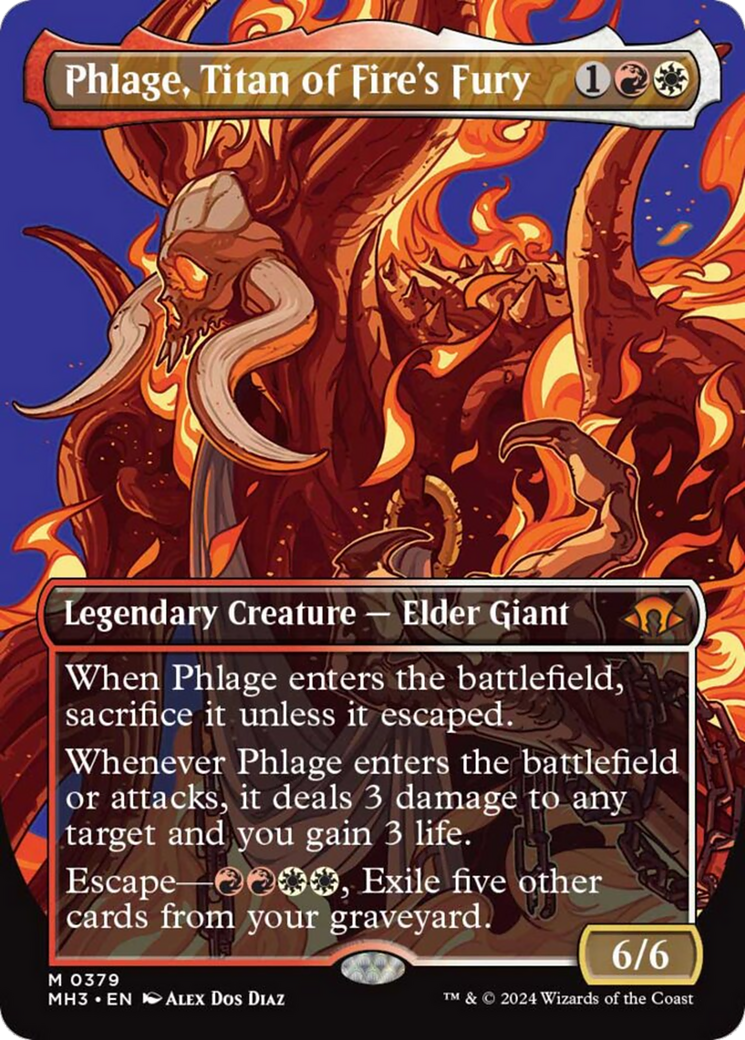 Phlage, Titan of Fire's Fury (Borderless) [Modern Horizons 3] | Gamer Loot