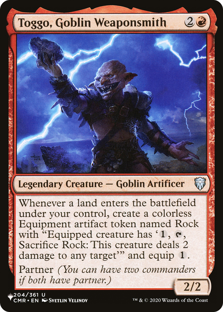 Toggo, Goblin Weaponsmith [The List Reprints] | Gamer Loot