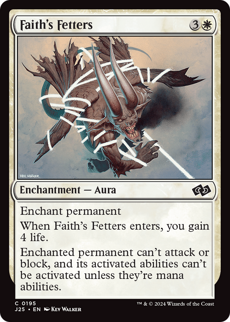 Faith's Fetters [Foundations Jumpstart] | Gamer Loot