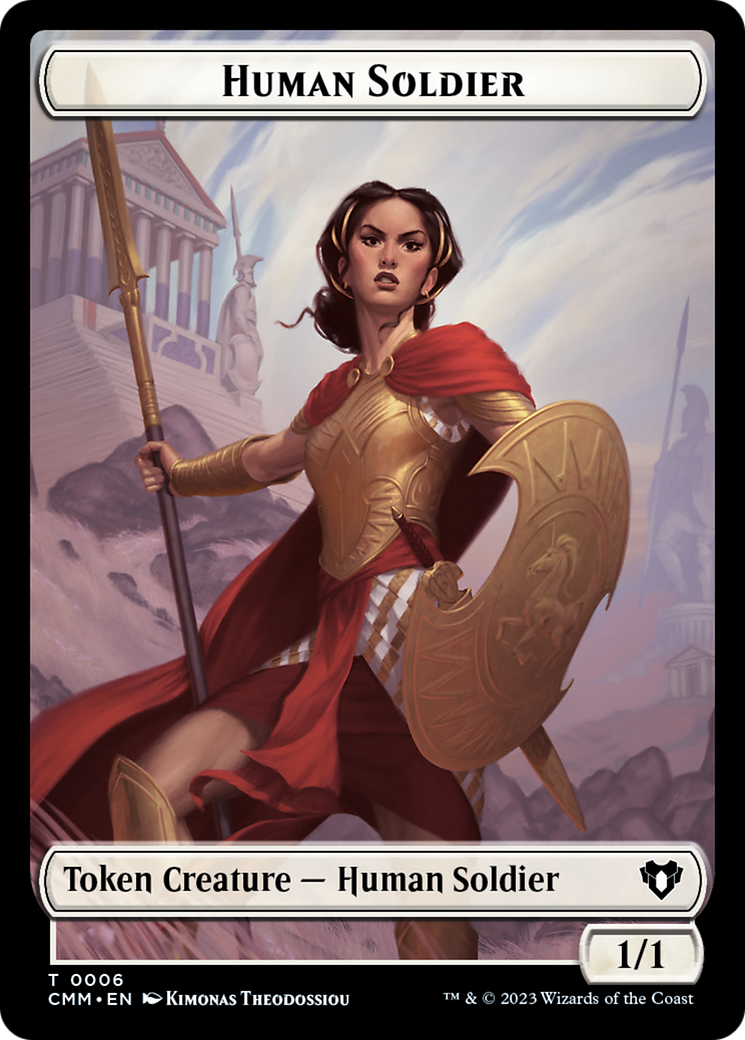 Human Soldier Token [Commander Masters Tokens] | Gamer Loot