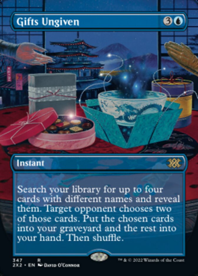 Gifts Ungiven (Borderless Alternate Art) [Double Masters 2022] | Gamer Loot