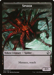 Spider // Icingdeath, Frost Tongue Double-Sided Token [Dungeons & Dragons: Adventures in the Forgotten Realms Tokens] | Gamer Loot