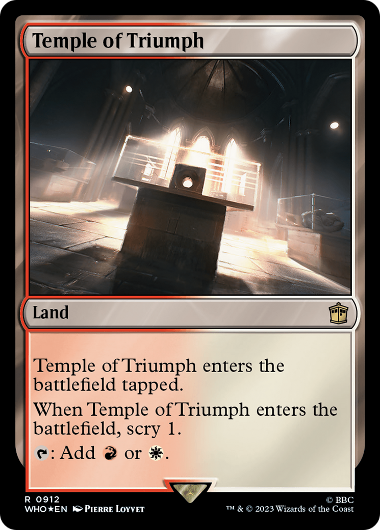 Temple of Triumph (Surge Foil) [Doctor Who] | Gamer Loot