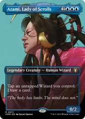 Azami, Lady of Scrolls (Borderless Profile) [Commander Masters] | Gamer Loot