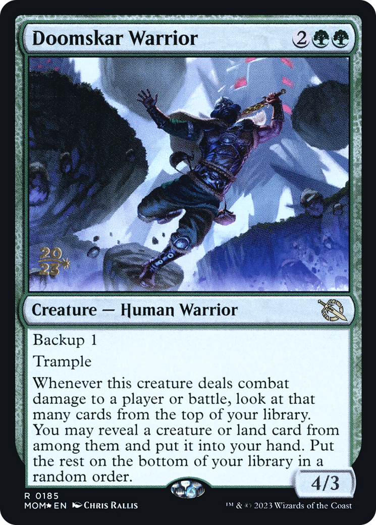 Doomskar Warrior [March of the Machine Prerelease Promos] | Gamer Loot