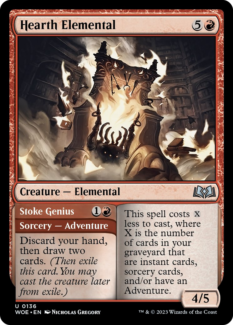 Hearth Elemental // Stoke Genius [Wilds of Eldraine] | Gamer Loot