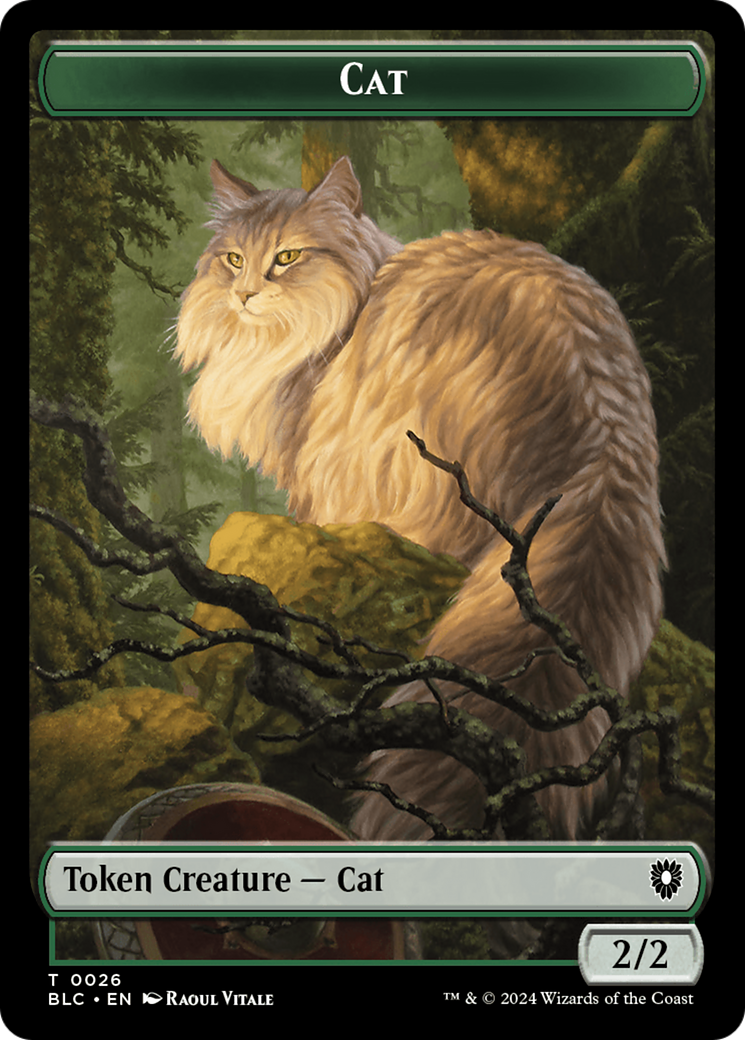 Elemental // Cat Double-Sided Token [Bloomburrow Commander Tokens] | Gamer Loot