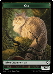 Elemental // Cat Double-Sided Token [Bloomburrow Commander Tokens] | Gamer Loot