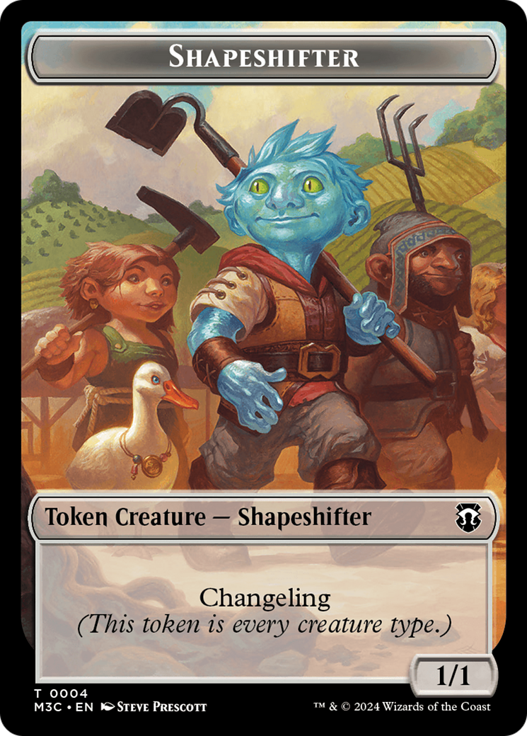 Shapeshifter (0004) // Copy Double-Sided Token [Modern Horizons 3 Commander Tokens] | Gamer Loot