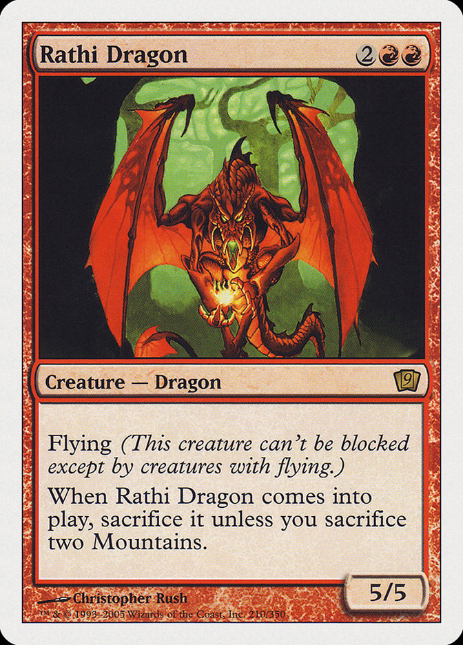 Rathi Dragon (9th Edition) [Oversize Cards] | Gamer Loot