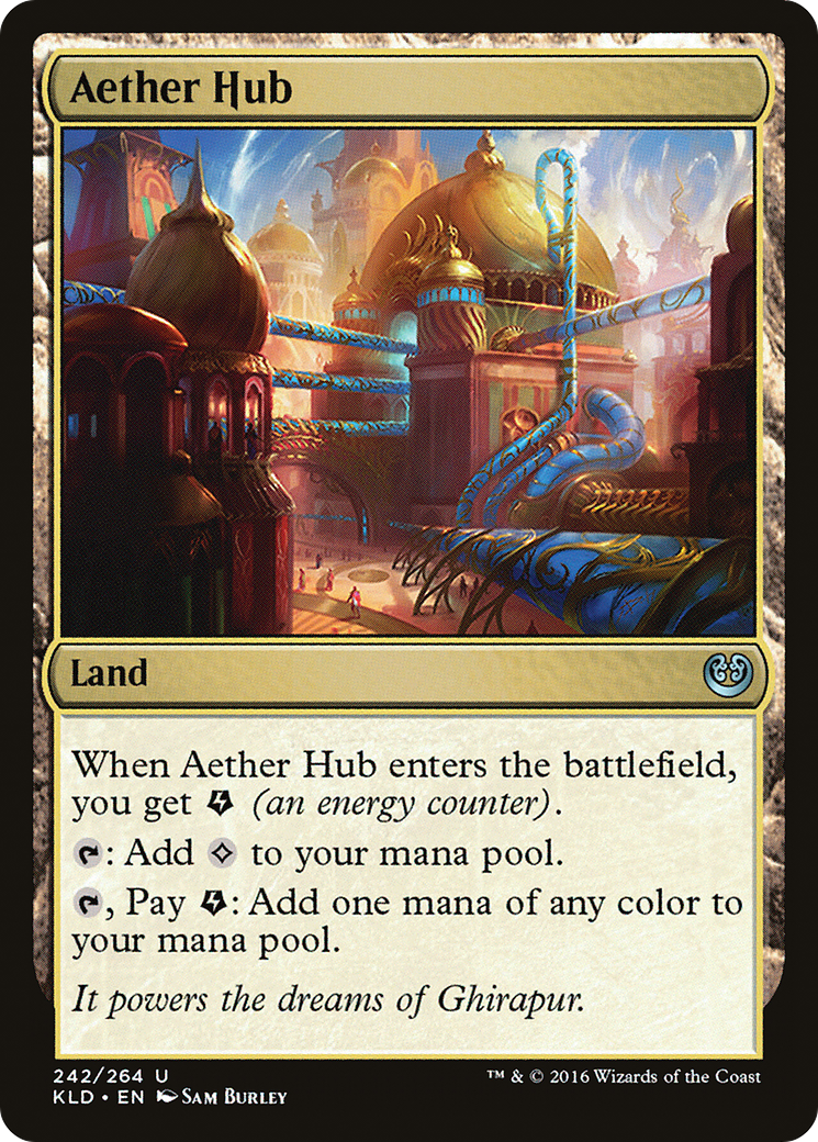 Aether Hub (Ripple Foil) [Modern Horizons 3 Commander] | Gamer Loot