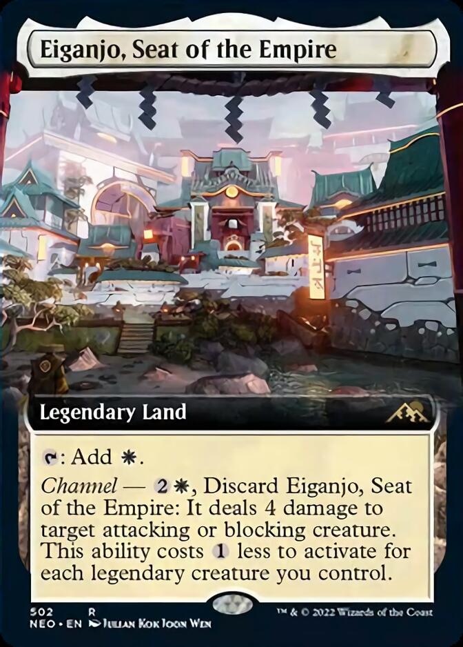 Eiganjo, Seat of the Empire (Extended Art) [Kamigawa: Neon Dynasty] | Gamer Loot