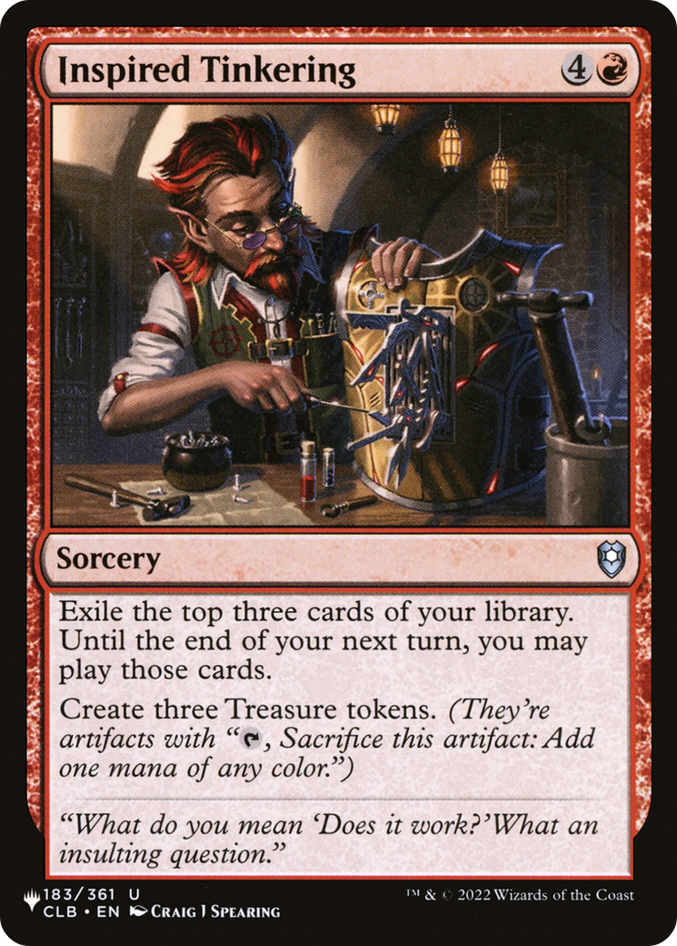 Inspired Tinkering [The List] | Gamer Loot