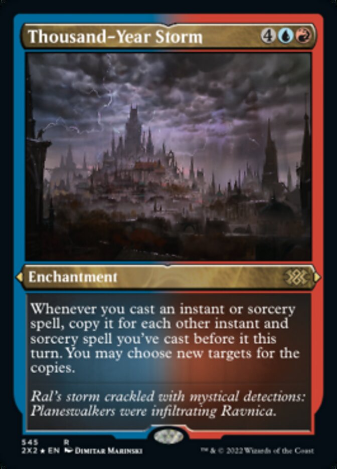 Thousand-Year Storm (Foil Etched) [Double Masters 2022] | Gamer Loot