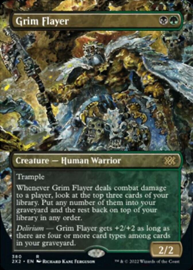 Grim Flayer (Borderless Alternate Art) [Double Masters 2022] | Gamer Loot