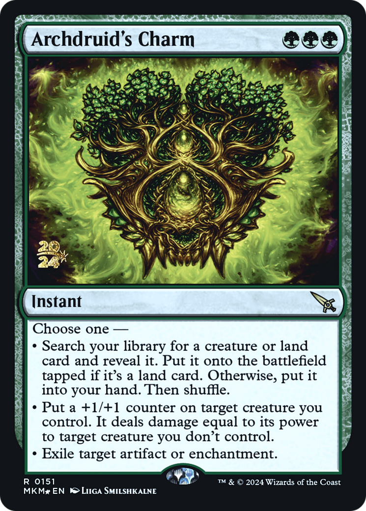 Archdruid's Charm [Murders at Karlov Manor Prerelease Promos] | Gamer Loot