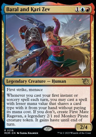 Baral and Kari Zev (Promo Pack) [March of the Machine Promos] | Gamer Loot