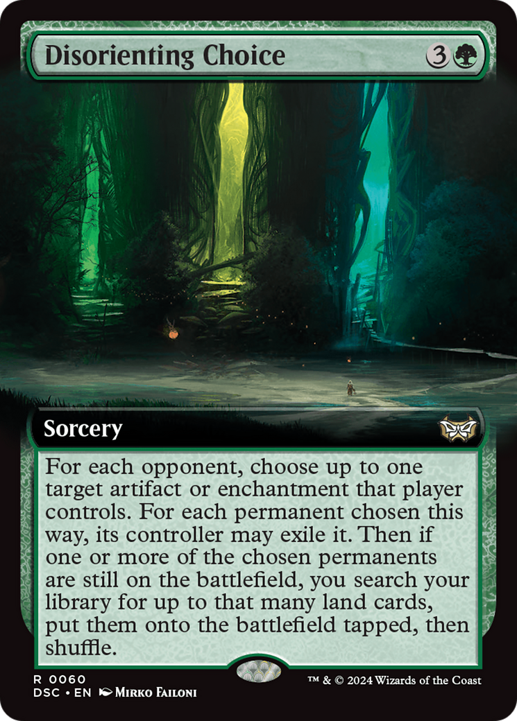 Disorienting Choice (Extended Art) [Duskmourn: House of Horror Commander] | Gamer Loot