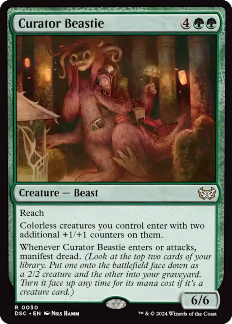 Curator Beastie (Extended Art) [Duskmourn: House of Horror Commander] | Gamer Loot