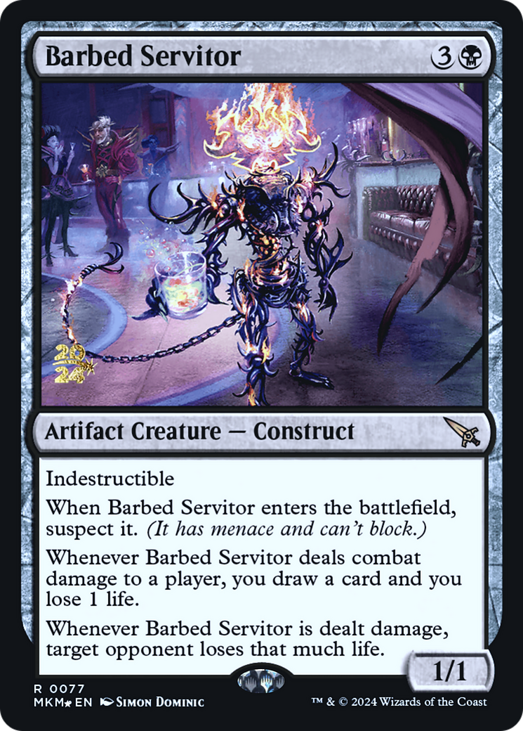 Barbed Servitor [Murders at Karlov Manor Prerelease Promos] | Gamer Loot