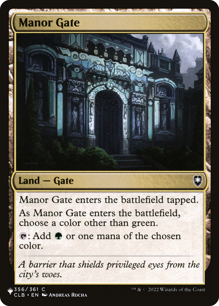 Manor Gate [The List] | Gamer Loot