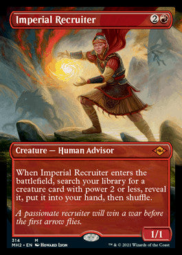 Imperial Recruiter (Borderless Alternate Art) [Modern Horizons 2] | Gamer Loot