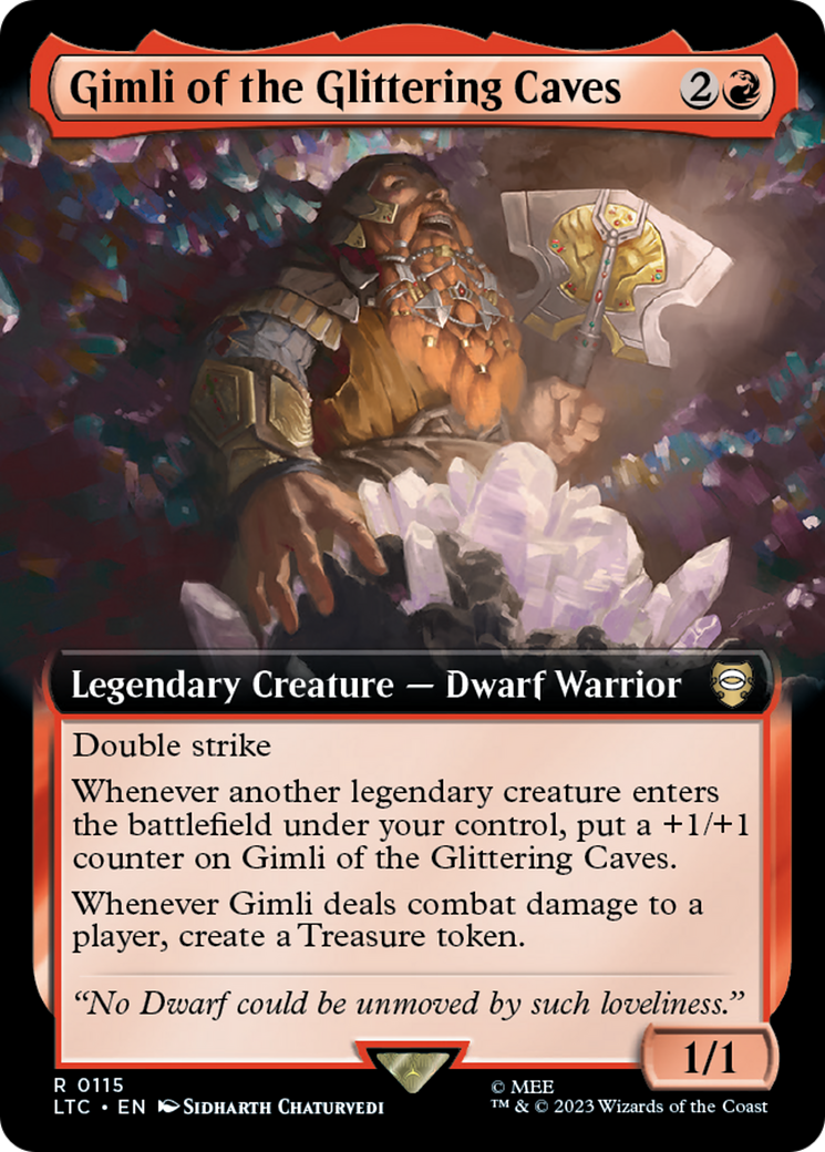 Gimli of the Glittering Caves (Extended Art) [The Lord of the Rings: Tales of Middle-Earth Commander] | Gamer Loot