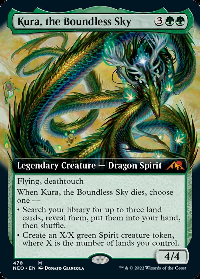 Kura, the Boundless Sky (Extended Art) [Kamigawa: Neon Dynasty] | Gamer Loot