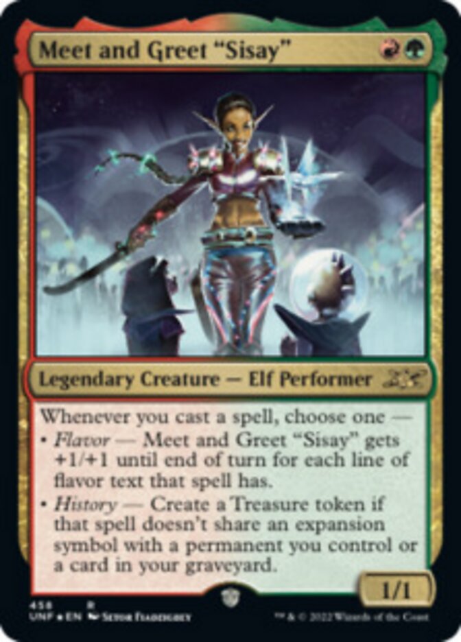 Meet and Greet "Sisay" (Galaxy Foil) [Unfinity] | Gamer Loot