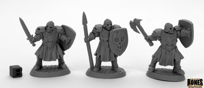 Reaper Bones Miniatures: Maggotcrown men at Arms (3) | Gamer Loot