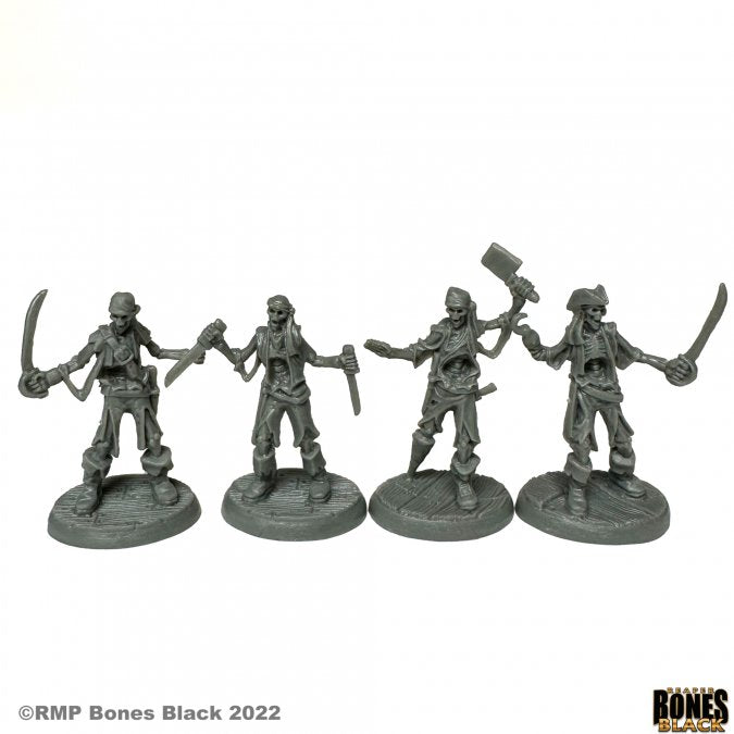 Reaper Bones Miniatures: Skeletal Boarding Party (4) | Gamer Loot