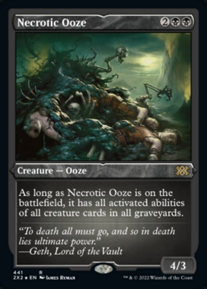 Necrotic Ooze (Foil Etched) [Double Masters 2022] | Gamer Loot