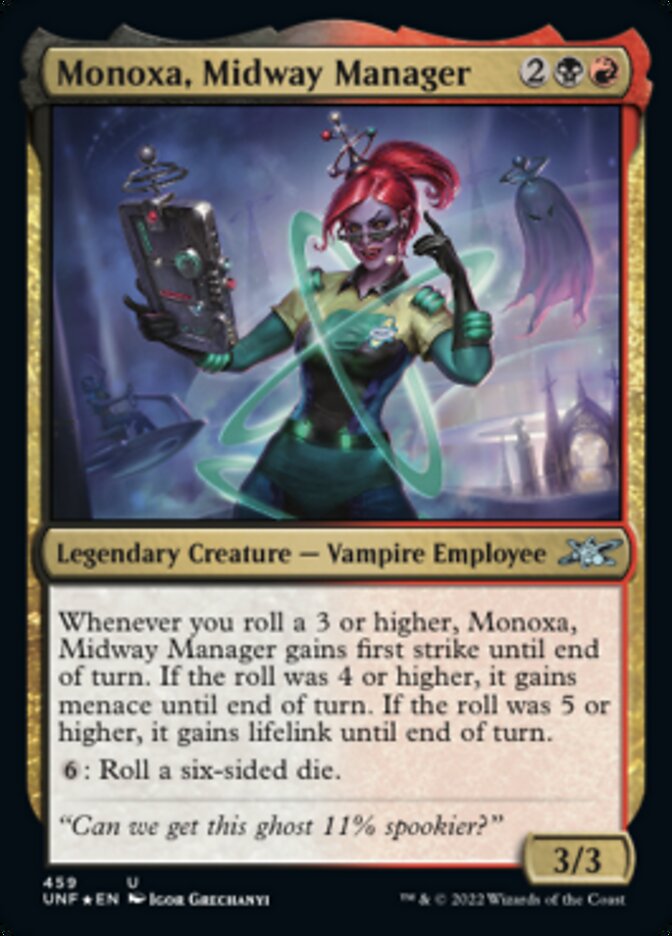 Monoxa, Midway Manager (Galaxy Foil) [Unfinity] | Gamer Loot