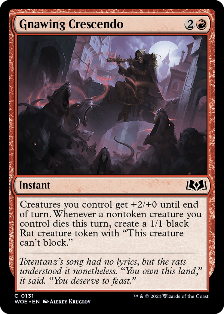 Gnawing Crescendo [Wilds of Eldraine] | Gamer Loot
