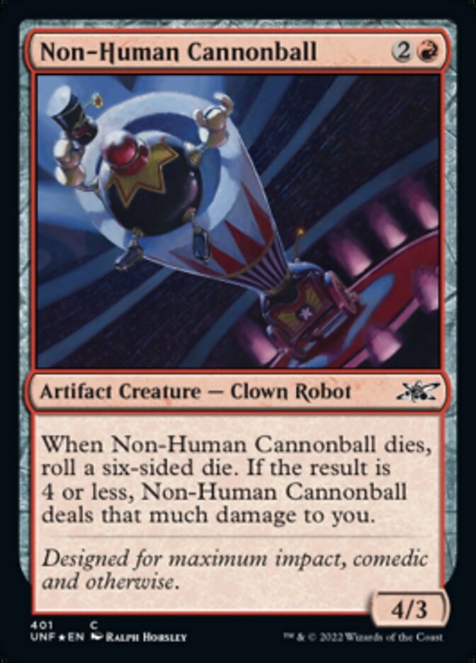 Non-Human Cannonball (Galaxy Foil) [Unfinity] | Gamer Loot