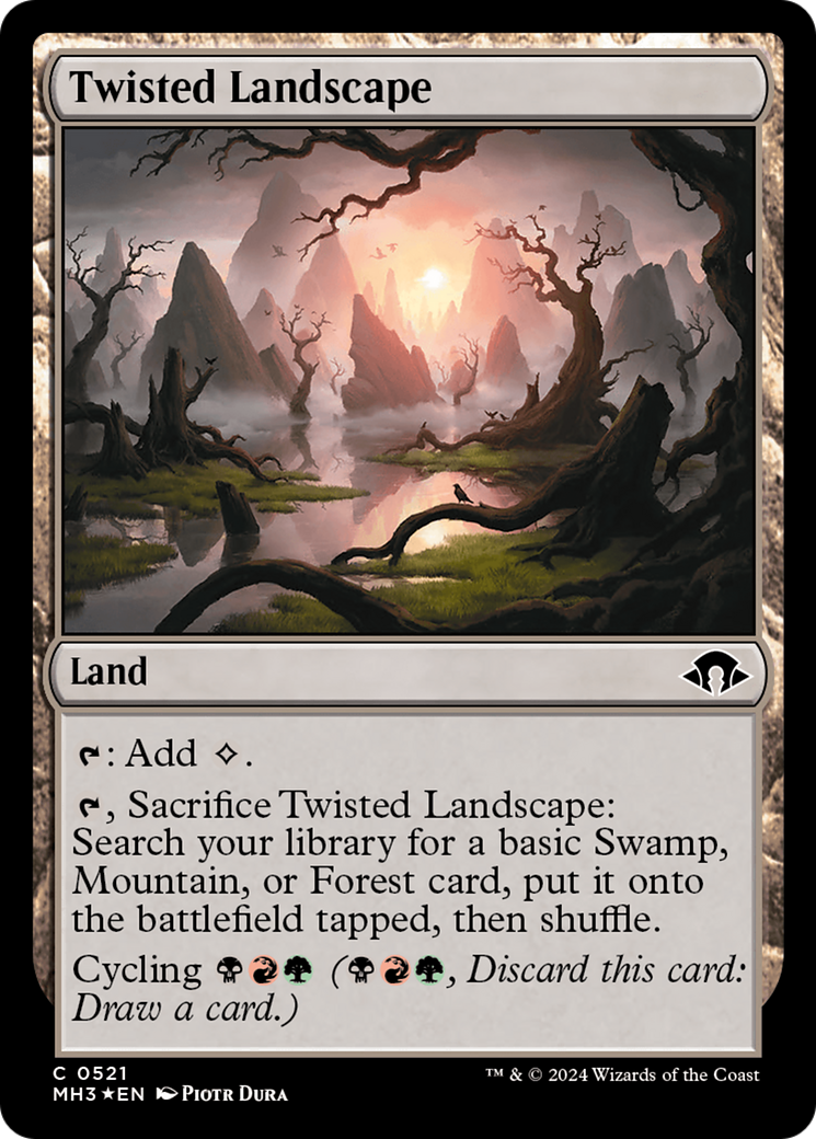 Twisted Landscape (Ripple Foil) [Modern Horizons 3] | Gamer Loot